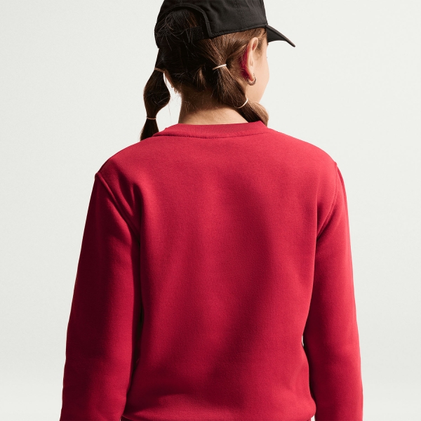 Nike Sportswear Club Felpa Bambini - Tough Red/White