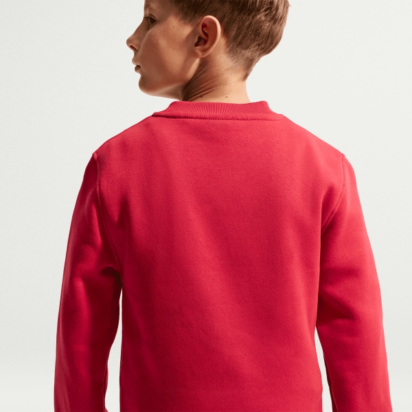 Nike Sportswear Club Felpa Bambini - Tough Red/White