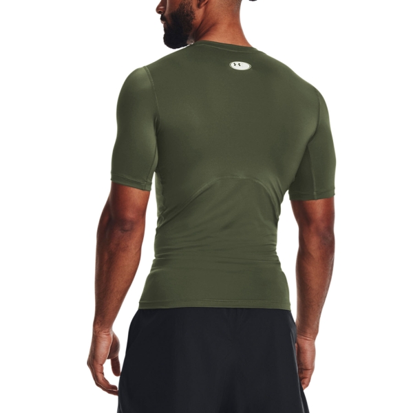 Under Armour HeatGear Compression Camiseta - Marine Od Green/White