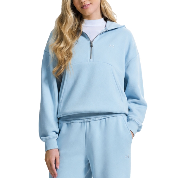 Women's Tennis Shirts and Hoodies Under Armour Icon Hoodie  Blue Fog 60128430034