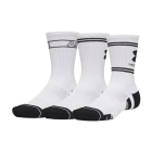 Under Armour Performance Tech Nov x 3 Socks - White/Ultimate Black Under Armour Performance Tech Nov x 3 Socks - White/Ultimate Black
