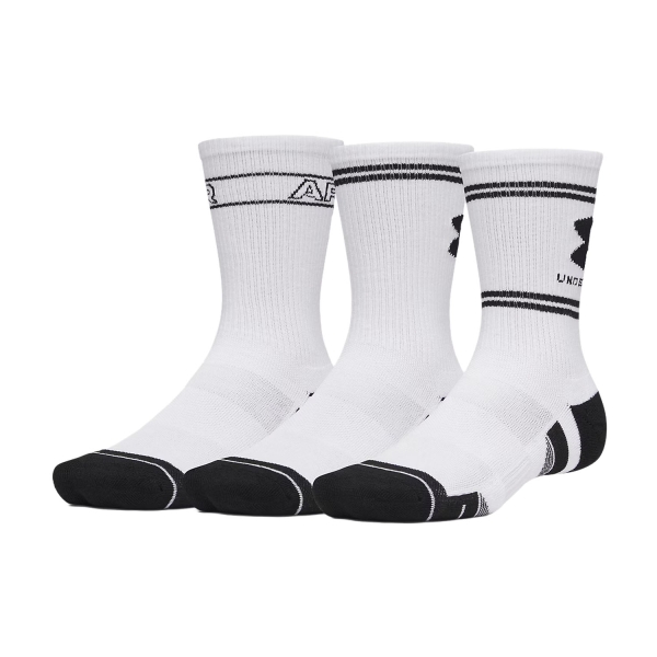 Calze Tennis Under Armour Performance Tech Nov x 3 Calze  White/Ultimate Black 60151410100
