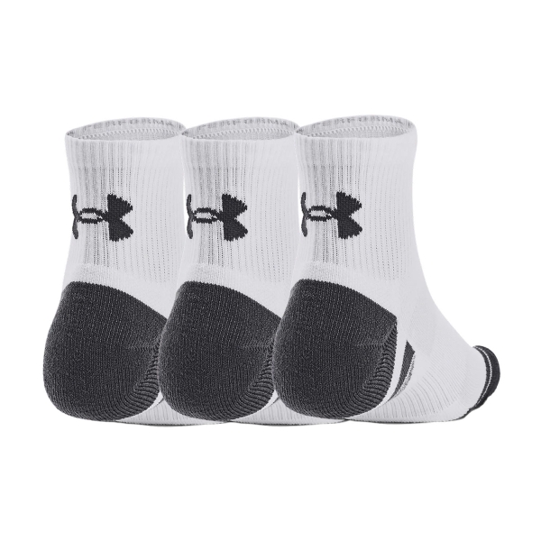 Under Armour Performance Tech Quarter x 3 Calcetines - White/Jet Gray
