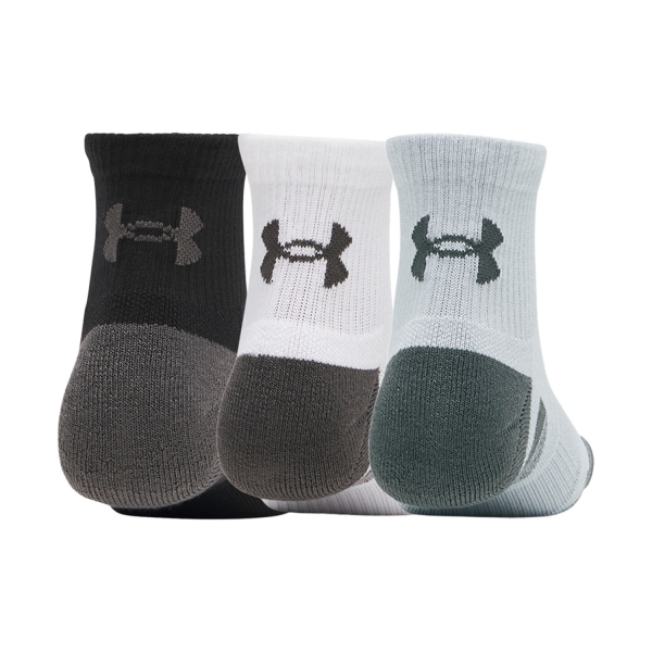 Under Armour Performance Tech Quarter x 3 Calcetines - Mod Gray/White/Jet Gray