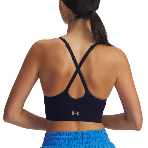 Under Armour Vanish Seamless Sujetador Deportivo - Black/Steel