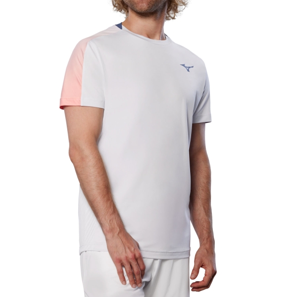 Men's Tennis Shirts Mizuno Performance TShirt  Cloudscape 62GAD50004