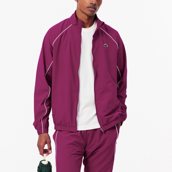 Lacoste Performance Chaqueta - Fushia/Blanc