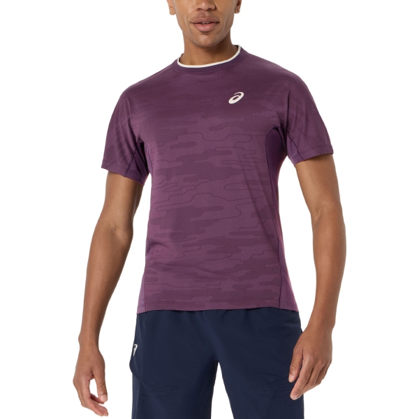  ASICS Match Jacquard NY Maglietta  Dark Aubergine 2041A419500