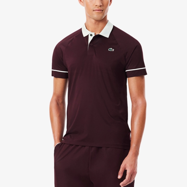 Polo Tenis Hombre Lacoste X Novak Djokovic On Court Polo  Marron/Blanc DH6809ZB5