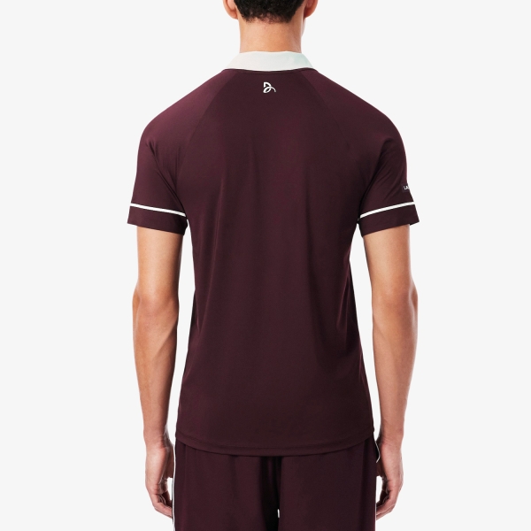 Lacoste X Novak Djokovic On Court Polo - Marron/Blanc
