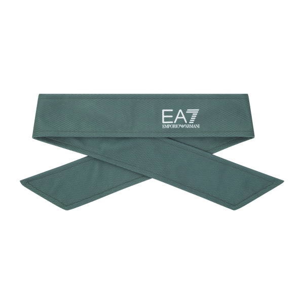 Tennis Headbands EA7 Pro Headband  Silver Pine/White 7X000348AF18708M7272