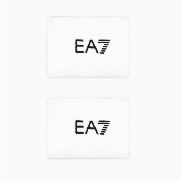 Tennis Wristbands EA7 Pro Wristbands  White/Black 7X000845AF27641M0003