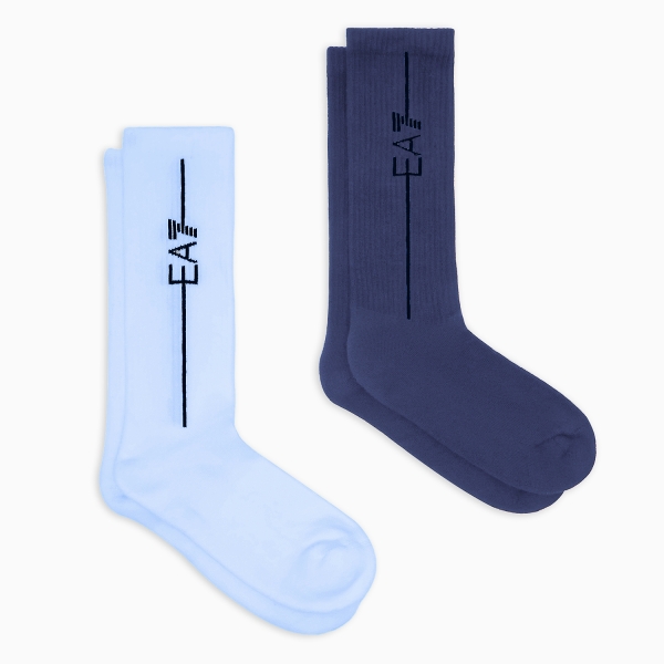 Calze Tennis EA7 Pro x 2 Calze  Dusty Blue/China Blu 246002CC999MB687