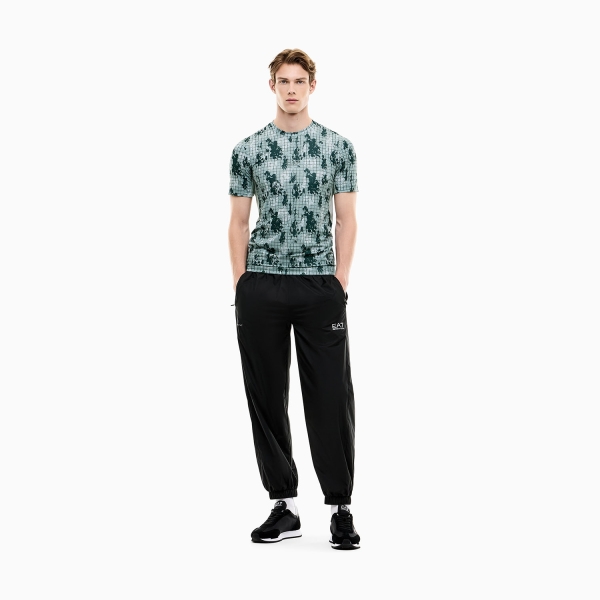 EA7 VIGOR7 Camiseta - Fancy Camou Gray Violet