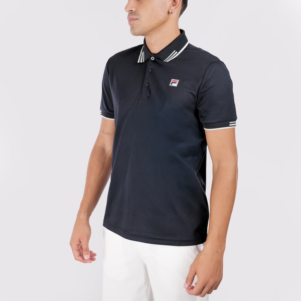 Men's Tennis Polo Fila Alejandro Polo  Black FBM261260900