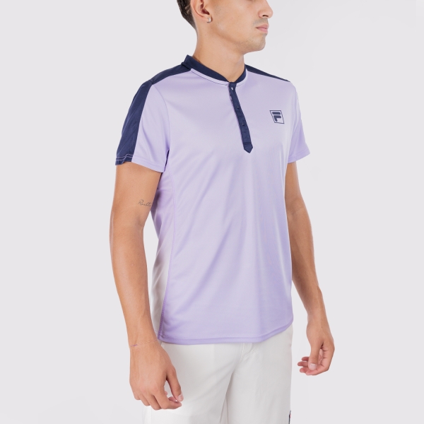 Men's Tennis Polo Fila Taavi Polo  Lavender/Aqua Blue Graphic Comb TFM2623566592