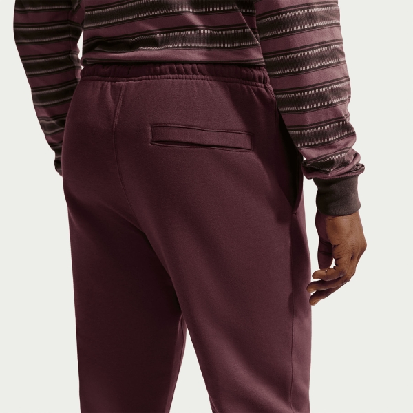 Nike Club Pants - Burgundy Crush/Metallic Gold