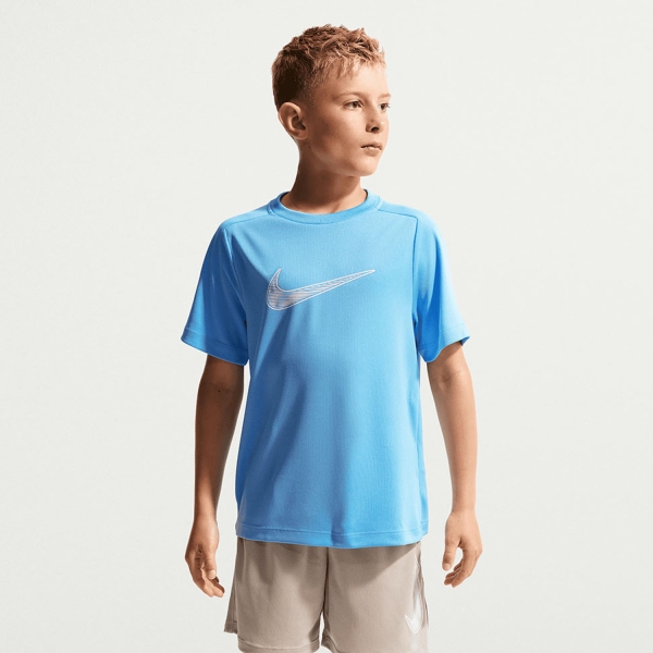 Polo y Camiseta de Tenis Niño Nike Multi Swoosh Camiseta Nino  Football Blue/White IF2430497