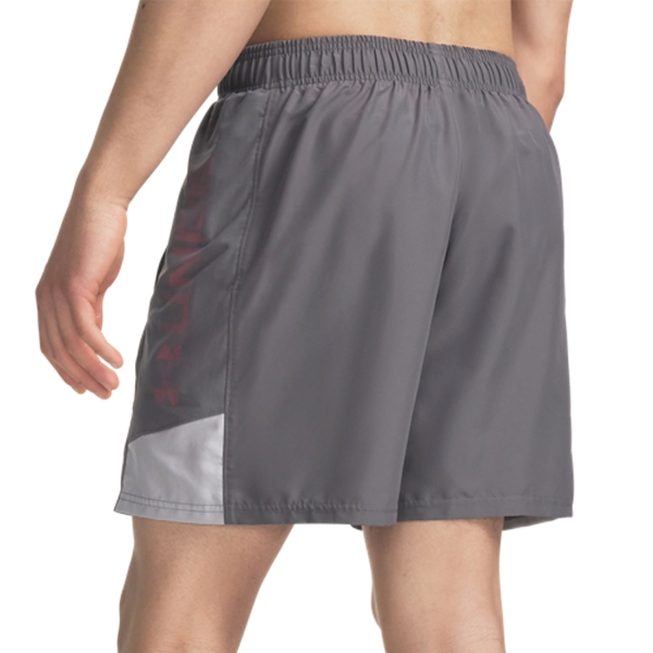 Under Armour Tech Utility Pro 7in Shorts - Castlerock/Mod Gray/Racer Red