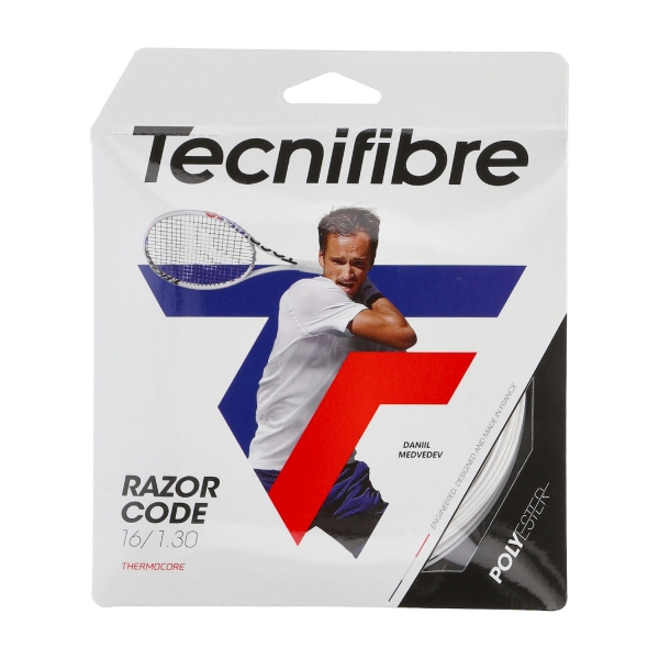 Monofilament String Tecnifibre Razor Code 1.30 Set 12 m White 04GRA130XW