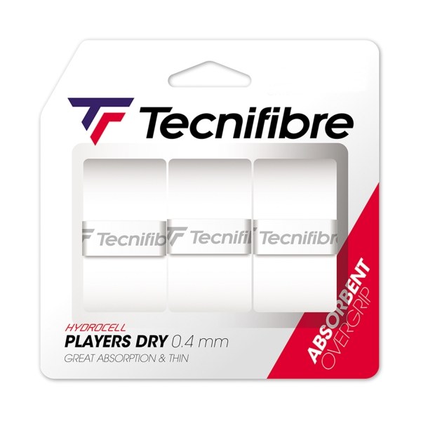 Overgrip Tecnifibre Players Dry Overgrip x 3  White 52ATPPLDRY