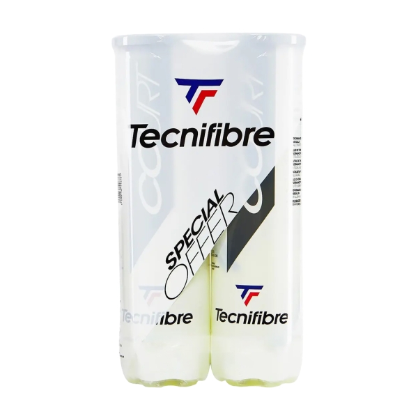 Pelotas Tenis Tecnifibre Tecnifibre Court  2 Tubos de 4 Pelotas 60BICO364N