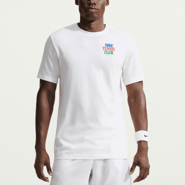 Camisetas de Tenis Hombre Nike Court DriFIT Camiseta  White IV6570100
