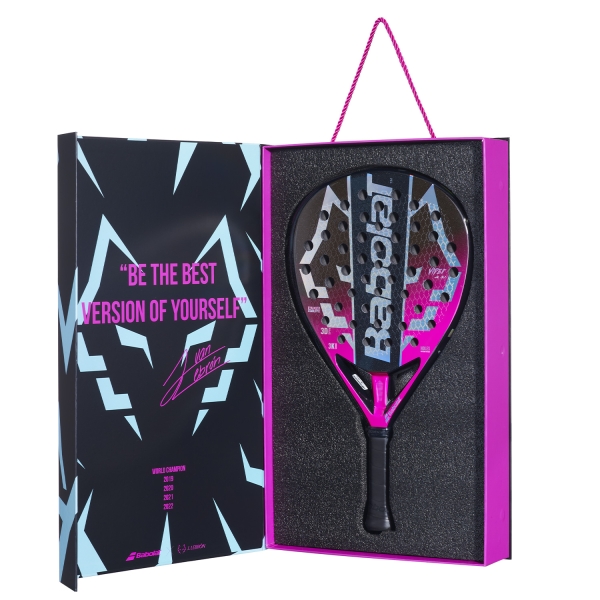 Babolat Viper Juan Lebrón 3.1 Padel - Black/Purple/Sky Blue
