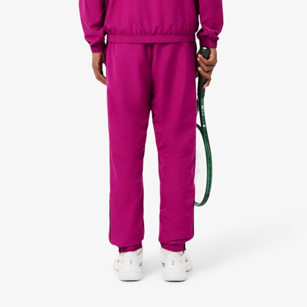Lacoste Water Repellent Pantalones - Rose Fushia/Blanc