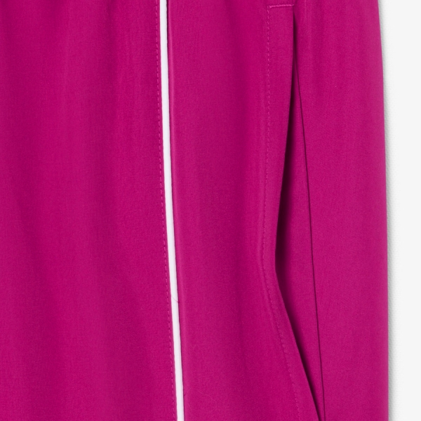 Lacoste Water Repellent Pantalones - Rose Fushia/Blanc