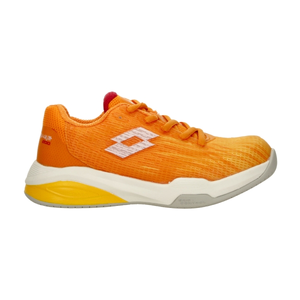 Junior Tennis Shoes Lotto Mirage 200 II All Round Junior  Flame Orange/All White/Ray Yellow 224018EQ2