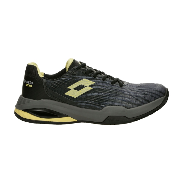 Scarpe Tennis Uomo Lotto Mirage 200 II PRT Clay All Black/Panna Cotta/Asphalt 224020EPR