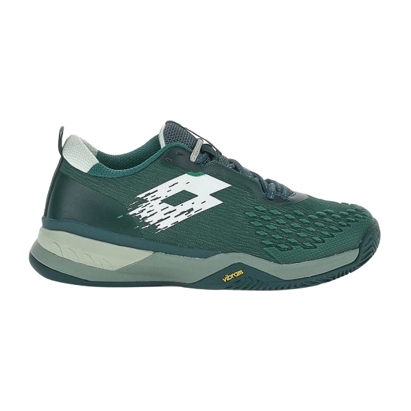 Men`s Tennis Shoes Lotto Raptor Hyperpulse 100 IV Clay  Biome Green/All White 223551EPV