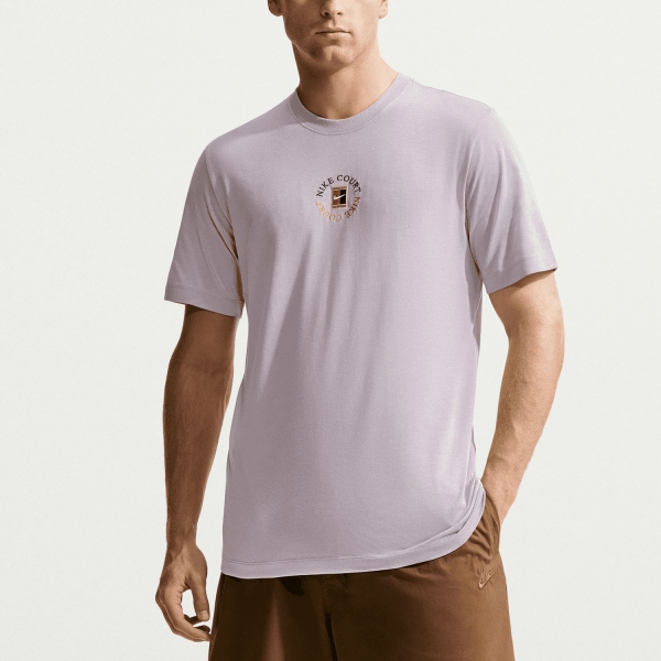 Camisetas de Tenis Hombre Nike Court DriFIT Heritage Camiseta  Silver Lilac IM6128022
