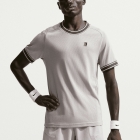 Nike Court Heritage Logo T-Shirt - Silver Lilac/Gridiron