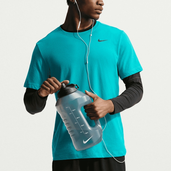 Camisetas de Tenis Hombre Nike DriFIT Court Camiseta  Energy/Black AR6029300