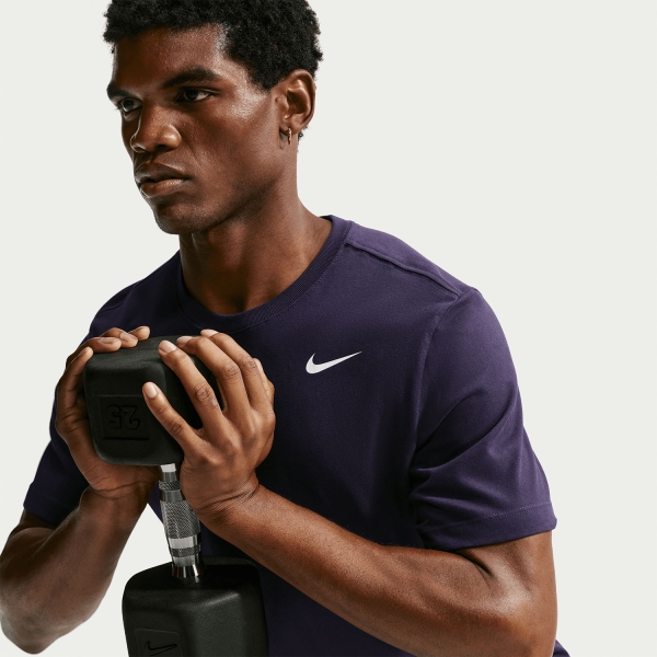 Nike Dri-FIT Court Camiseta - Purple Dynasty/White