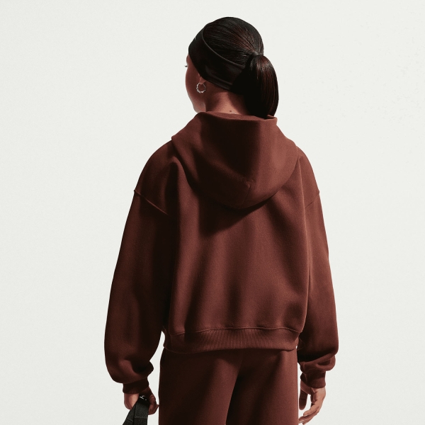 Nike Studio Fleece Hoodie Girl - Mystic Dates/White