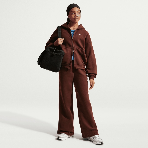 Nike Studio Fleece Hoodie Girl - Mystic Dates/White