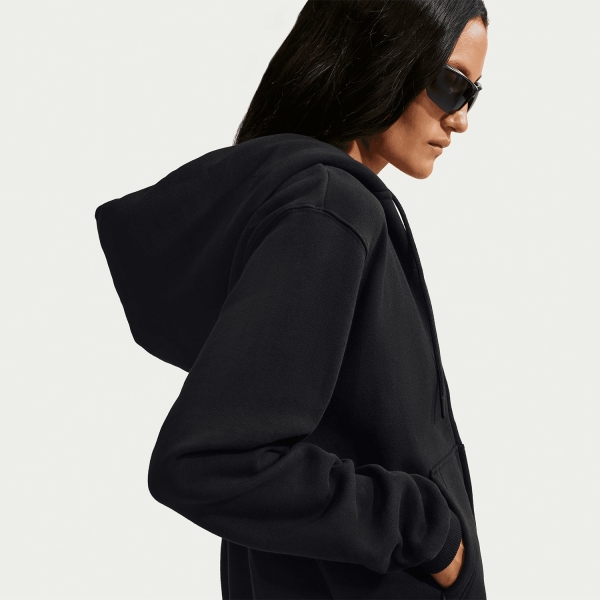 Nike Studio Fleece Hoodie - Total Black/Sail
