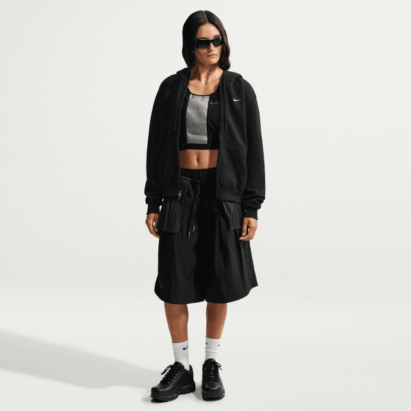 Nike Studio Fleece Hoodie - Total Black/Sail