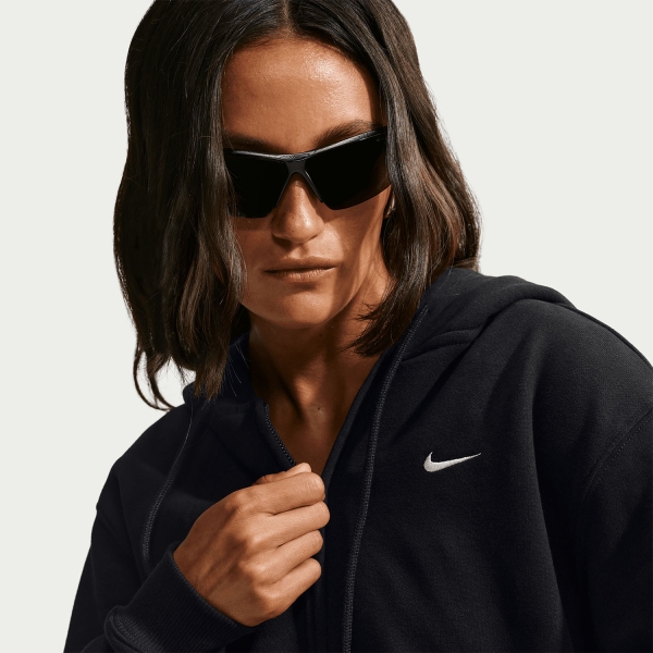 Nike Studio Fleece Hoodie - Total Black/Sail
