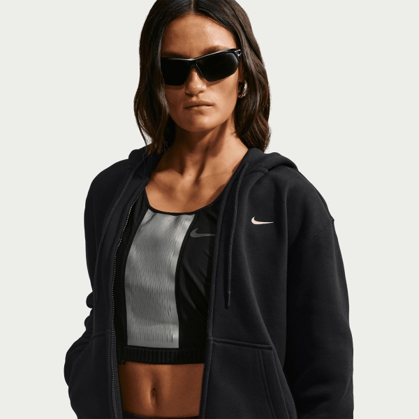 Nike Studio Fleece Hoodie - Total Black/Sail