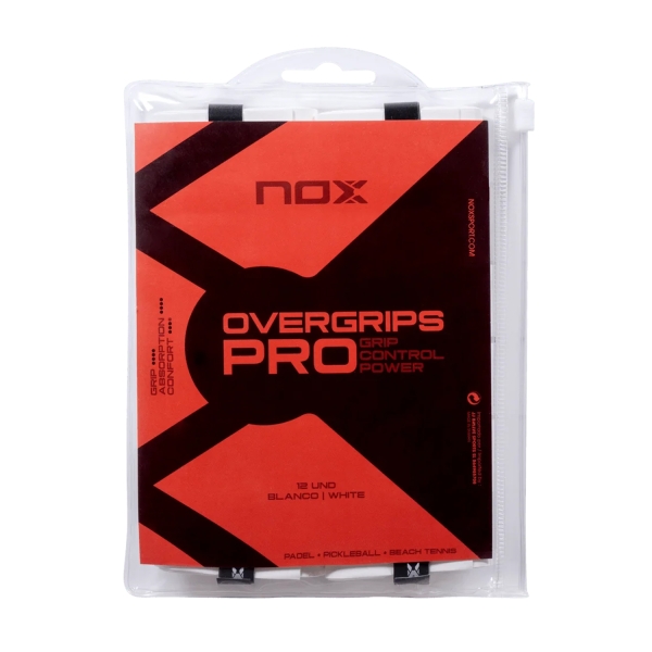 Padel Accessories NOX Pro x 12 Overgrip Blanco OVPRO12BL