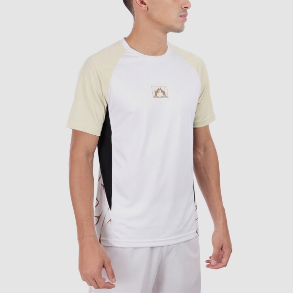 Camisetas de Tenis Hombre Australian Dune Camiseta Bianco/Beige PAUTS0026002A
