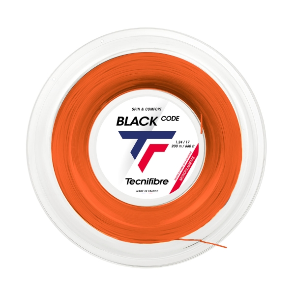 Monofilament String Tecnifibre Black Code 1.24 200 m Reel  Fire 04RBL124XR