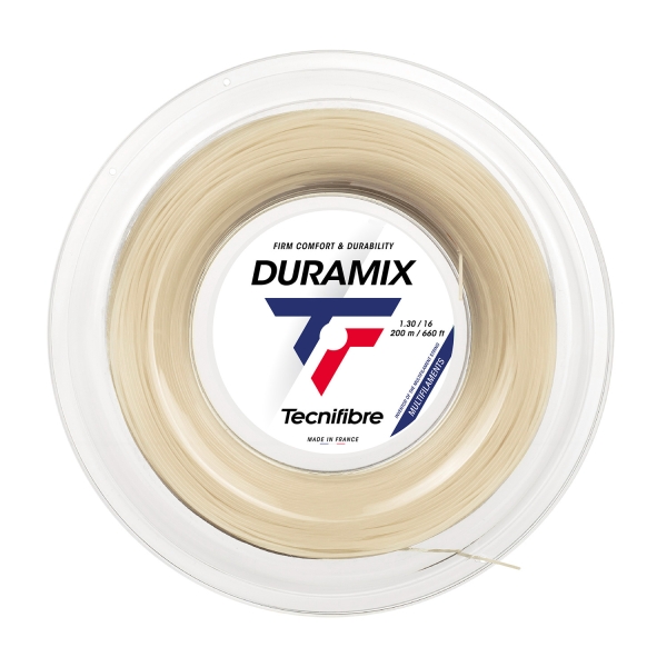 Corde Multifilamento Tecnifibre Duramix HD 1.30 Matassa 200 m  Natural 02RDU130XN