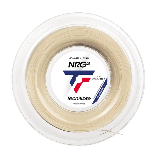 Corde Multifilamento Tecnifibre NRG² 1.24 Matassa 200 m  Natural 01RNR124XN
