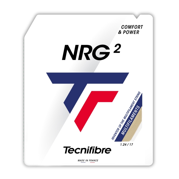 Corde Multifilamento Tecnifibre NRG² 1.24 Set 12 m  Natural 01GNR124XN