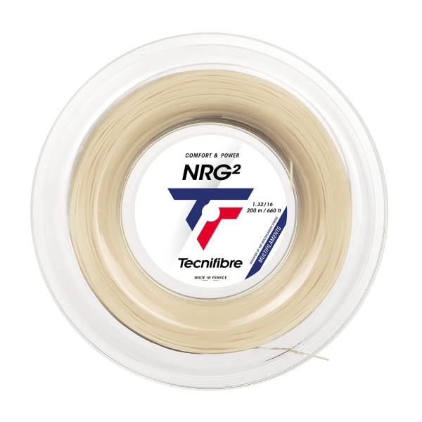 Corde Multifilamento Tecnifibre NRG² 1.32 Matassa 200 m  Natural 01RNR132XN